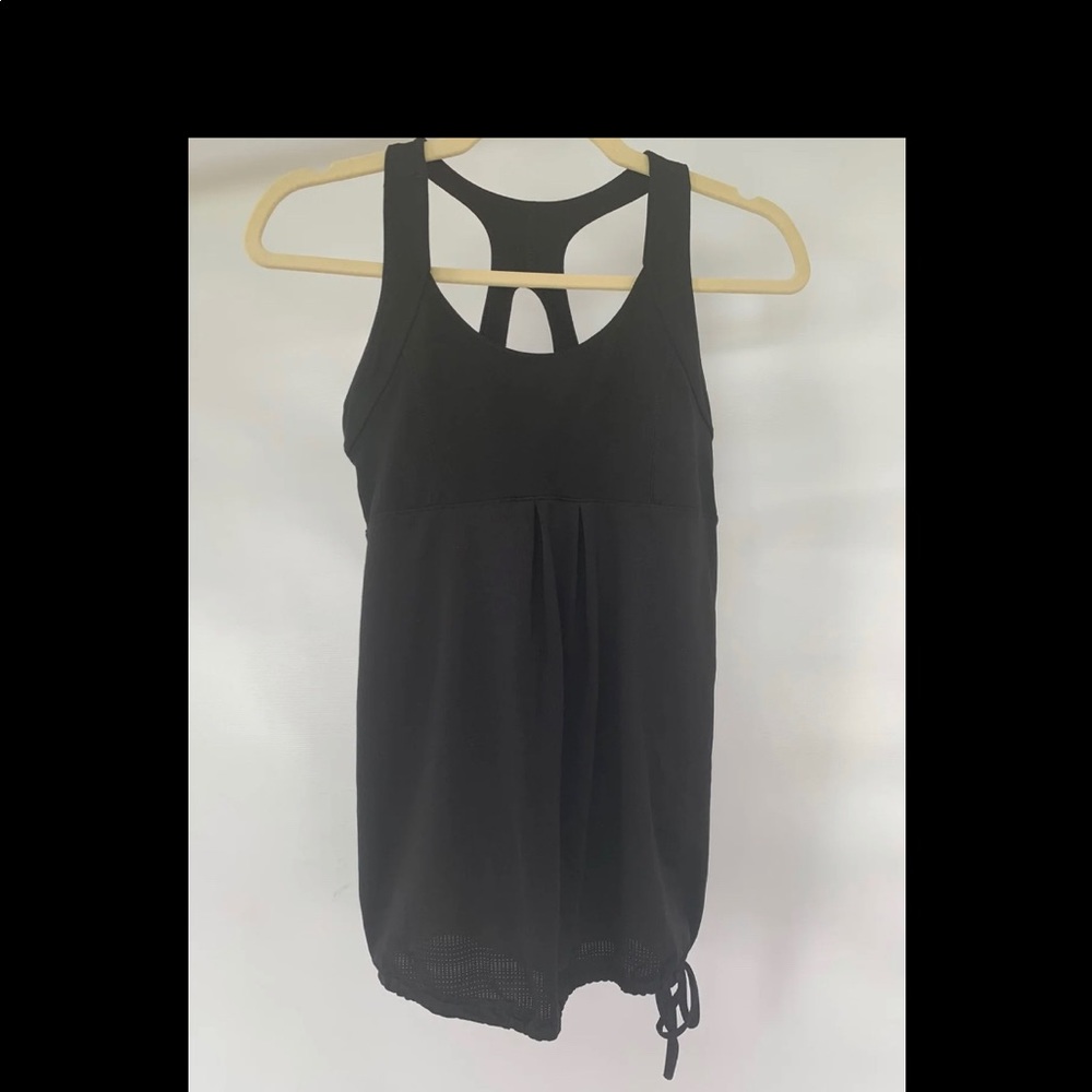 Black loose fit tank top. Size XS